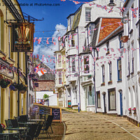Buy canvas prints of The Oldest Street In Ilfracombe by Peter F Hunt