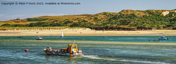 Ferry From Padstow To Rock  Framed Mounted Print by Peter F Hunt