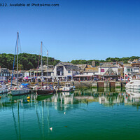 Buy canvas prints of Padstow Inner Harbour  by Peter F Hunt