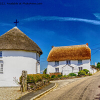 Buy canvas prints of The Round Houses Of Veryan 1 by Peter F Hunt