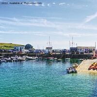 Buy canvas prints of St Mawes Harbour Cornwall by Peter F Hunt