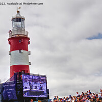 Buy canvas prints of Big Screen, Big Crowd, And Smeaton's Tower by Peter F Hunt