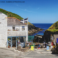 Buy canvas prints of Portloe Fishing Village Cornwall by Peter F Hunt