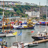 Buy canvas prints of Brixham A Busy Little Port by Peter F Hunt