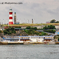 Buy canvas prints of Plymouth Hoe And Smeaton's Tower by Peter F Hunt