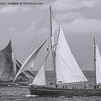 Buy canvas prints of Brixham Sailing Trawlers  by Peter F Hunt