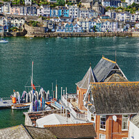 Buy canvas prints of View From The Royal Dart Yacht Club Kingswear by Peter F Hunt