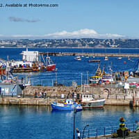 Buy canvas prints of A Sunny Day Over Brixham Harbour  by Peter F Hunt