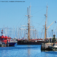 Buy canvas prints of Tall Ships In Brixham by Peter F Hunt