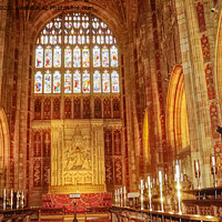 Buy canvas prints of Inside Sherborne Abbey Dorset by Peter F Hunt