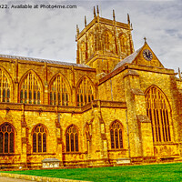 Buy canvas prints of The Abbey Church Sherborne by Peter F Hunt