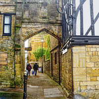 Buy canvas prints of The Bow Arch Sherborne by Peter F Hunt