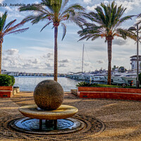 Buy canvas prints of The Fountain Puerto Portals by Peter F Hunt