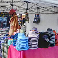 Buy canvas prints of Epsom Surrey Market Stall by Peter F Hunt