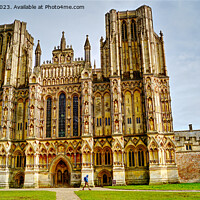 Buy canvas prints of Magnificent Wells Cathedral by Peter F Hunt