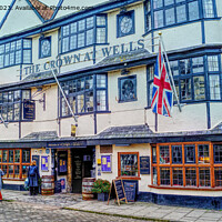 Buy canvas prints of The Crown At Wells by Peter F Hunt