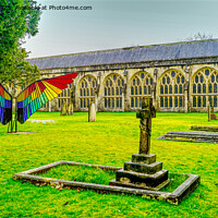 Buy canvas prints of Palm Churchyard Wells Cathedral by Peter F Hunt