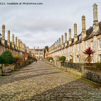 Buy canvas prints of Historic Vicars' Close Wells Somerset by Peter F Hunt