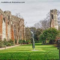 Buy canvas prints of The Bishops Palace Garden by Peter F Hunt