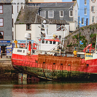 Buy canvas prints of A Brixham Harbour Scene by Peter F Hunt