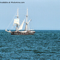 Buy canvas prints of TS Royalist Coming Into Port 1 by Peter F Hunt