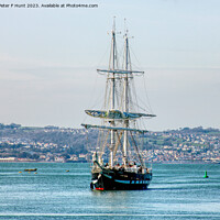 Buy canvas prints of TS Royalist Coming Into Port 2 by Peter F Hunt