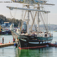 Buy canvas prints of TS Royalist Coming Into Port 6 by Peter F Hunt