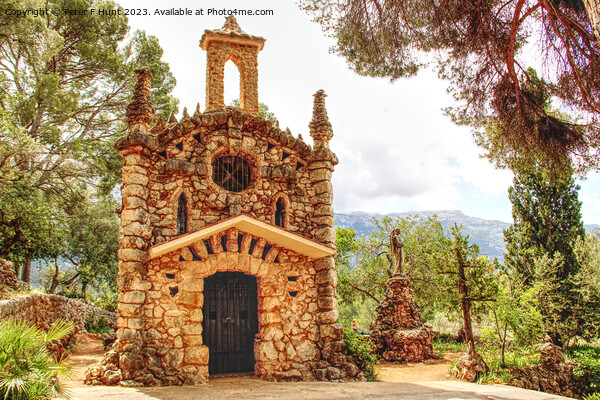 Unique Stone Church Mallorca 1 Picture Board by Peter F Hunt