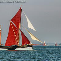 Buy canvas prints of Cambria Under Full Sail by Peter F Hunt