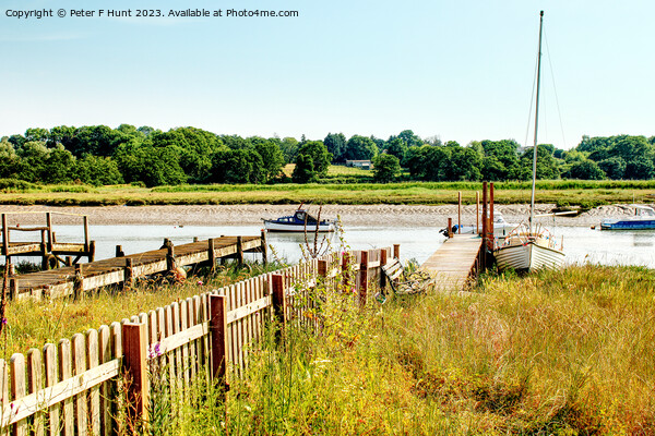 The Old Moorings At Wivenhoe Picture Board by Peter F Hunt
