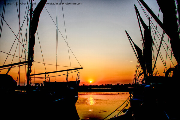 Sunrise Over The Hythe Picture Board by Peter F Hunt