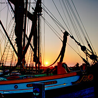 Buy canvas prints of Sunrise Over The Sailing Barges by Peter F Hunt