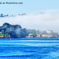 Buy canvas prints of Drakes Island In The Mist by Peter F Hunt