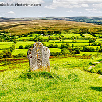 Buy canvas prints of Dartmoor From Brentor Church by Peter F Hunt