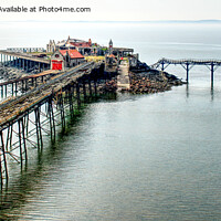 Buy canvas prints of The Old Pier Weston-super-Mare by Peter F Hunt