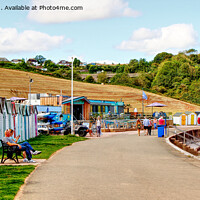 Buy canvas prints of September Sunshine At Broadsands Beach by Peter F Hunt