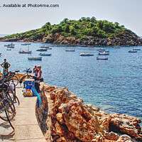 Buy canvas prints of View From Sant Elm Mallorca by Peter F Hunt