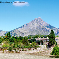 Buy canvas prints of A Mountain Farm In Mallorca by Peter F Hunt
