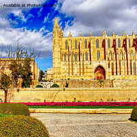 Buy canvas prints of Palma Cathedral Mallorca Spain by Peter F Hunt