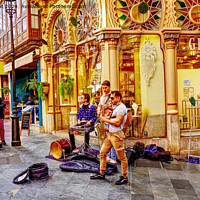 Buy canvas prints of Street Performers Palma Mallorca by Peter F Hunt