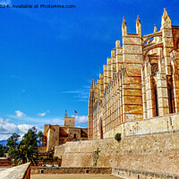 Buy canvas prints of The Stunning Palma Cathedral Mallorca by Peter F Hunt