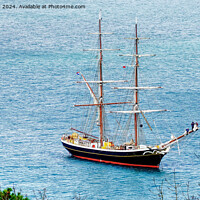Buy canvas prints of Tall Ship Morgenster Off Brixham by Peter F Hunt