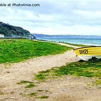 Buy canvas prints of Beesands Beach South Devon by Peter F Hunt