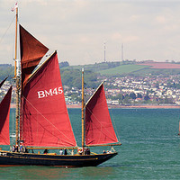 Buy canvas prints of Brixham Sailing Trawlers by Peter F Hunt