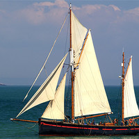 Buy canvas prints of White Sails by Peter F Hunt