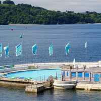 Buy canvas prints of Tinside Lido Plymouth by Peter F Hunt