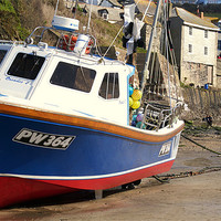 Buy canvas prints of Port Isaac Harbour Cornwall by Peter F Hunt
