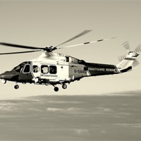 Buy canvas prints of Coastguard Rescue Helicopter by Peter F Hunt