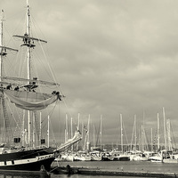 Buy canvas prints of TS Royalist in Brixham by Peter F Hunt