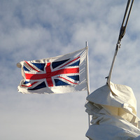Buy canvas prints of Flying the Union Flag by Peter F Hunt